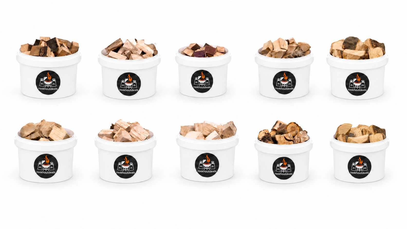 Räucherchunks Probierpaket Alle Sorten - 10x1 kg