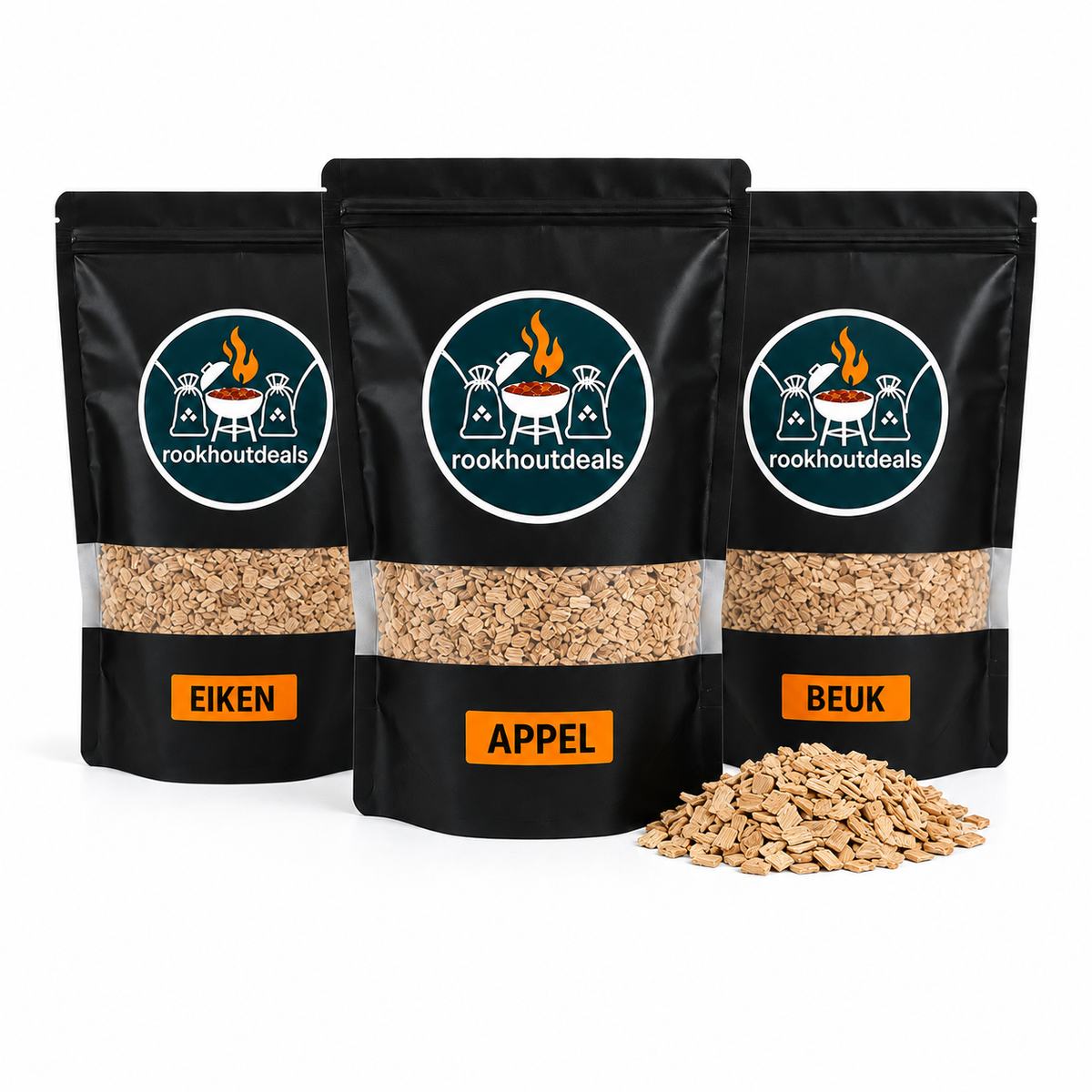 Räucherspäne Probierpaket - 3 Sorten - 3x600 g