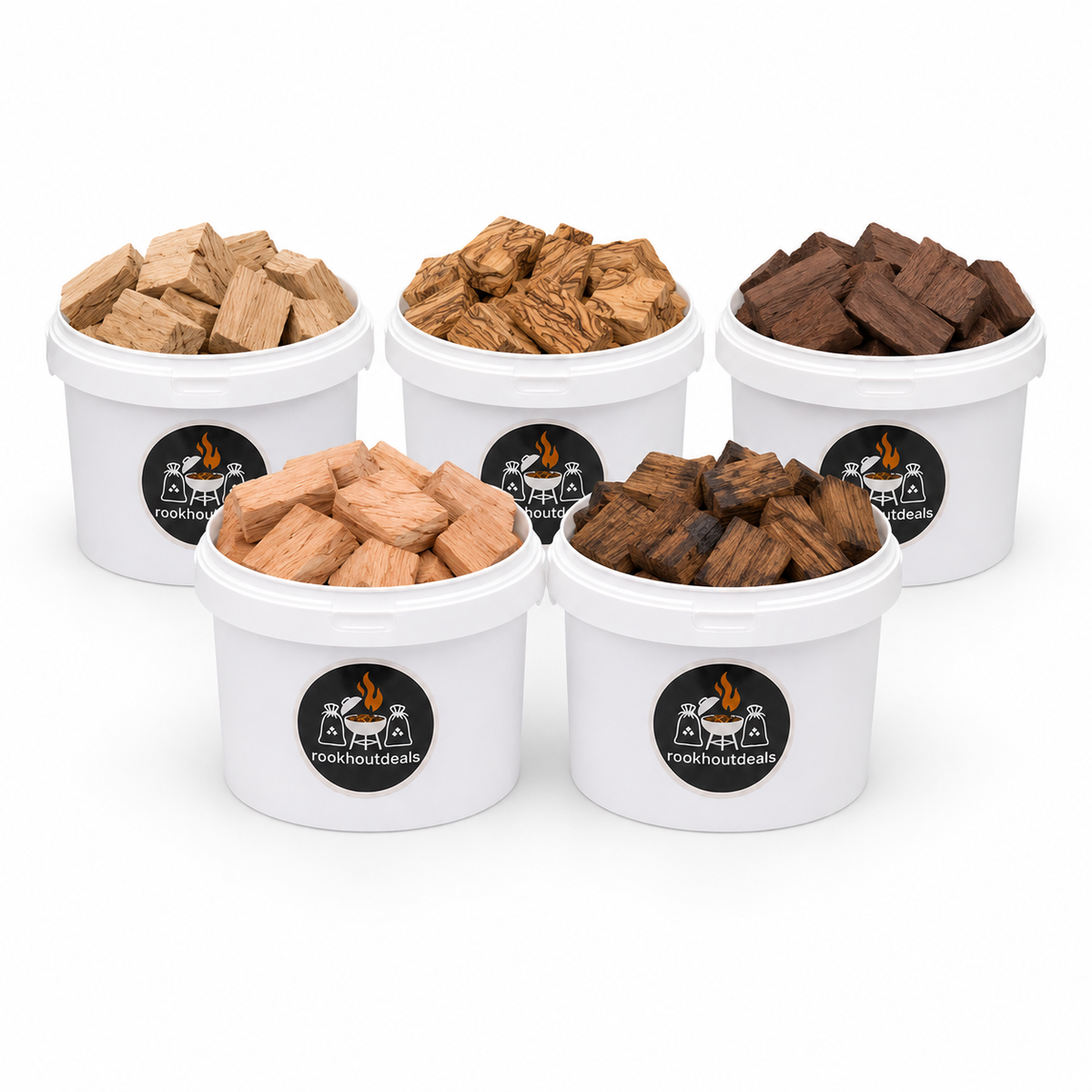 Luxus Räucherchunks Paket - 5 Sorten - 5x1 kg