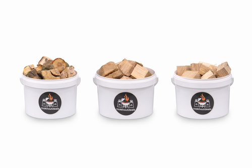 Räucherchunks Tasting Box Fruity Edition - Apfelholz, Kirschholz & Ahornholz